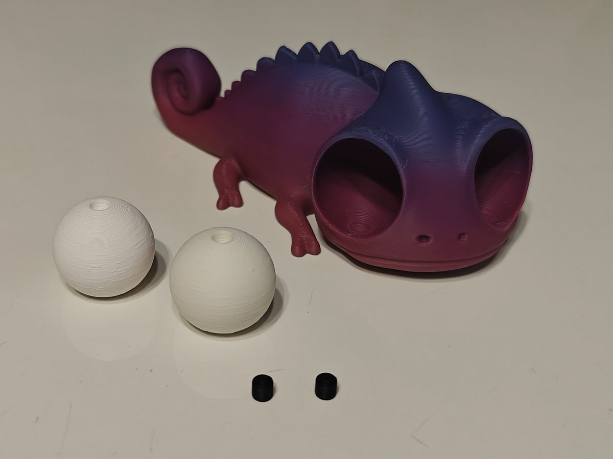 Chameleon Googly Eyes | Chibi SnapCharm™ Character