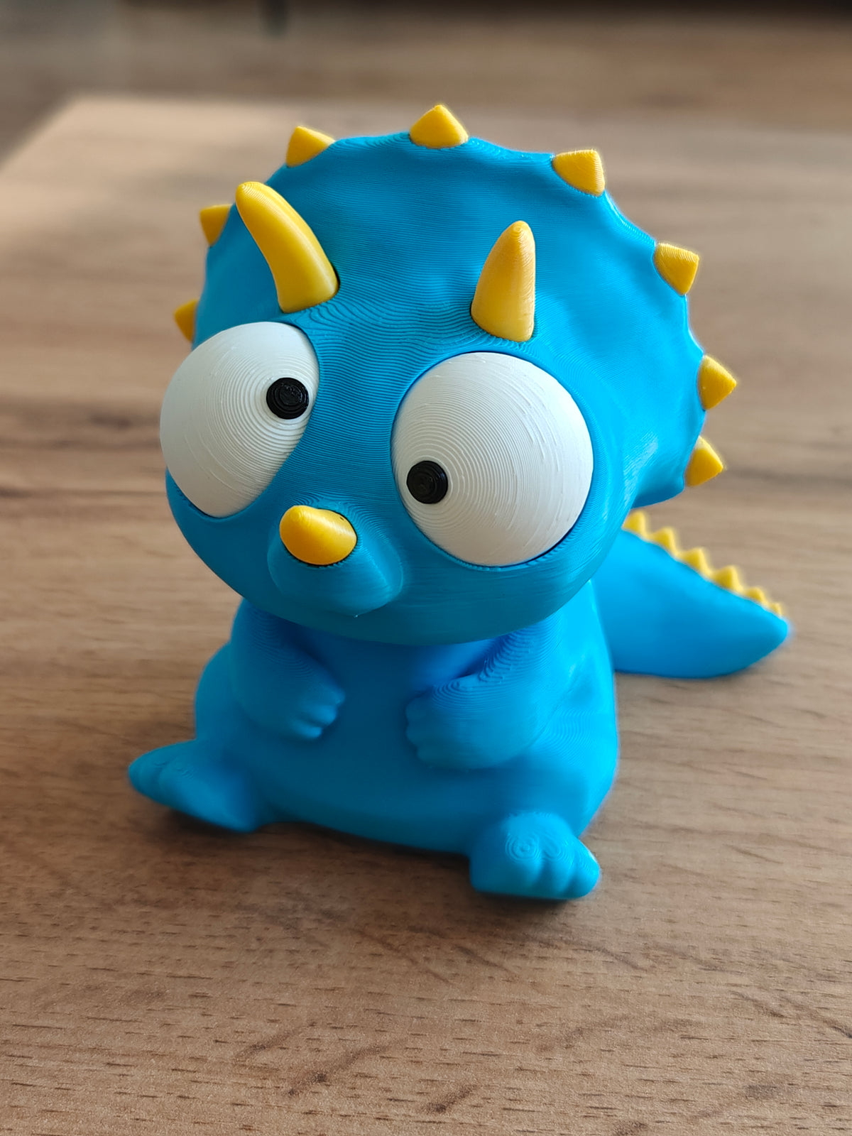 Triceratops Googly Eyes SnapCharm™ Character