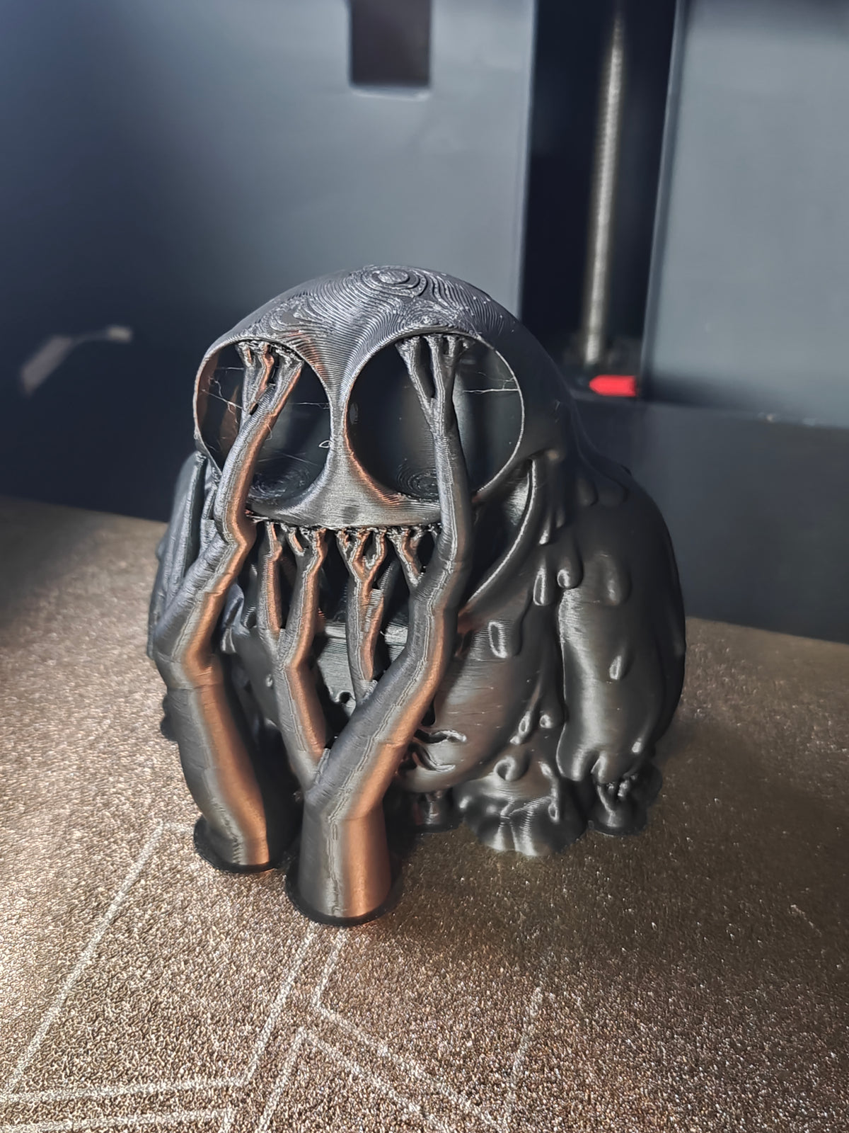Black Symbiote Monster Googly Eyes SnapCharm™ Character