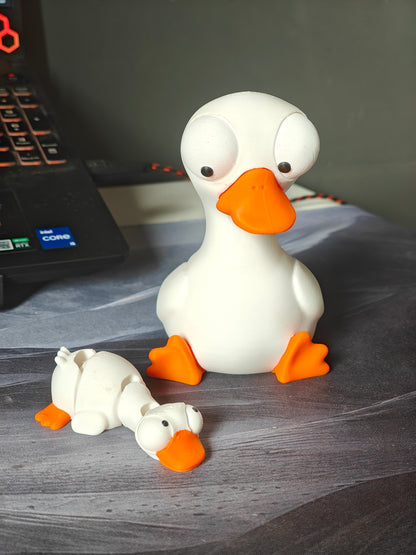 Mini Flexi Goose Googly Eyes | Chibi SnapCharm™ Character