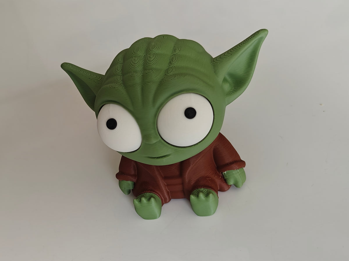 Green Wise Space Alien Googly Eyes | Chibi SnapCharm™ Character