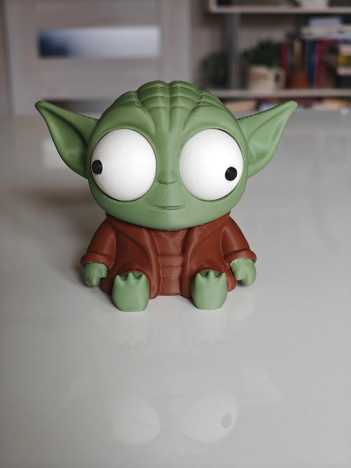 Green Wise Space Alien Googly Eyes | Chibi SnapCharm™ Character