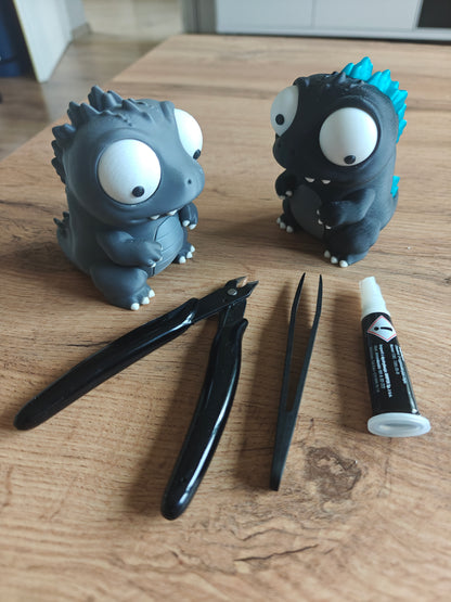 Classic Kaiju Dinosaur Googly Eyes | Chibi SnapCharm™ Character