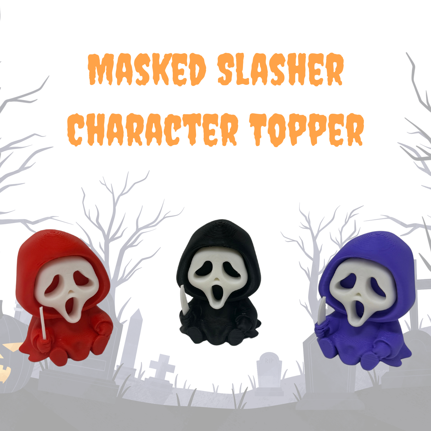 Chibi SnapCharm™ Masked Slasher Character