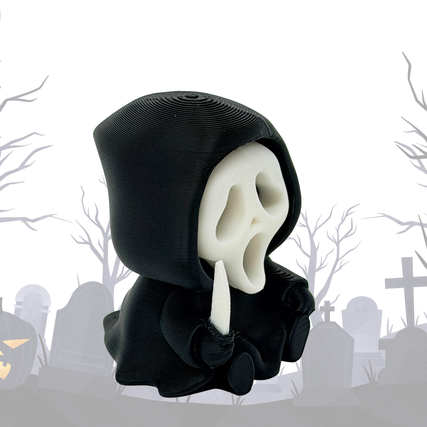 Chibi SnapCharm™ Masked Slasher Character