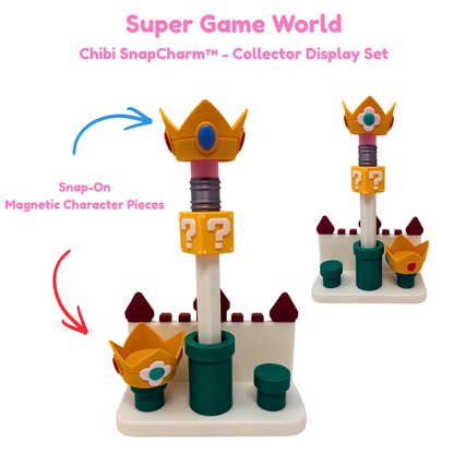 Super Game World Princess Castle Duo Display Set with Jumbo Pencil Pen