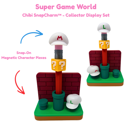 Super Game World Firepower Brick Duo Display Set with Jumbo Pencil Pen