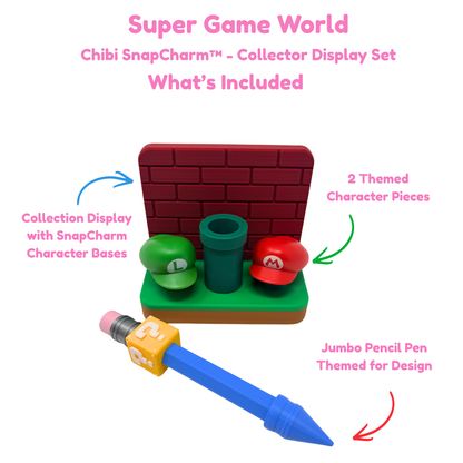 Super Game World - Collector Display Set - Classic Brick Duo - Limited Edition