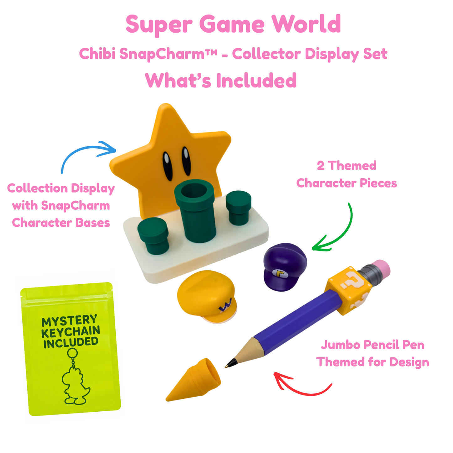 Super Game World Star Road Duo Display Set with Jumbo Pencil Pen