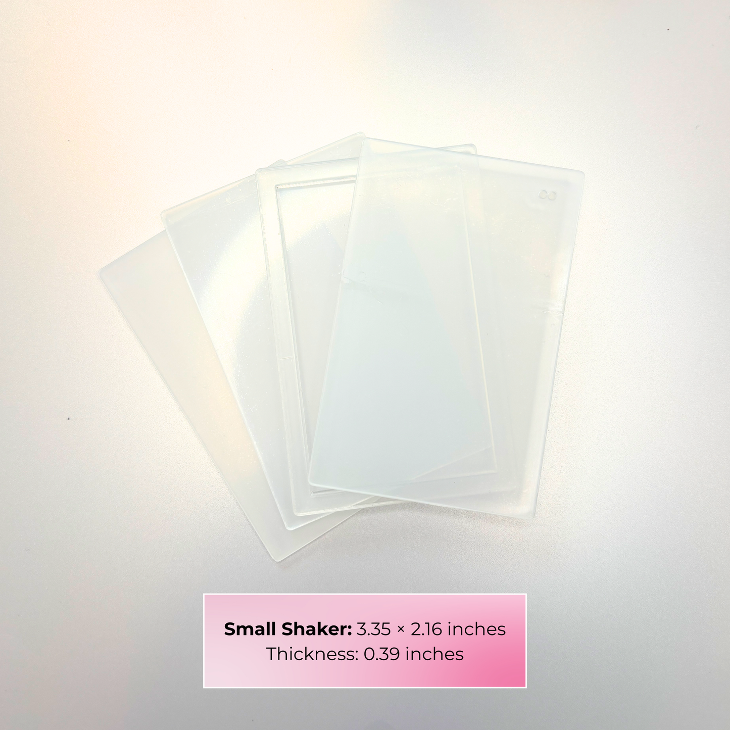 Acrylic Quicksand & Shaker Design Plate Set – 4-Piece Kit (2 Sizes Available)