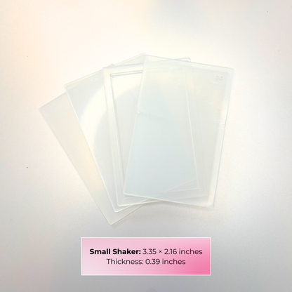 Acrylic Quicksand & Shaker Design Plate Set – 4-Piece Kit (2 Sizes Available)