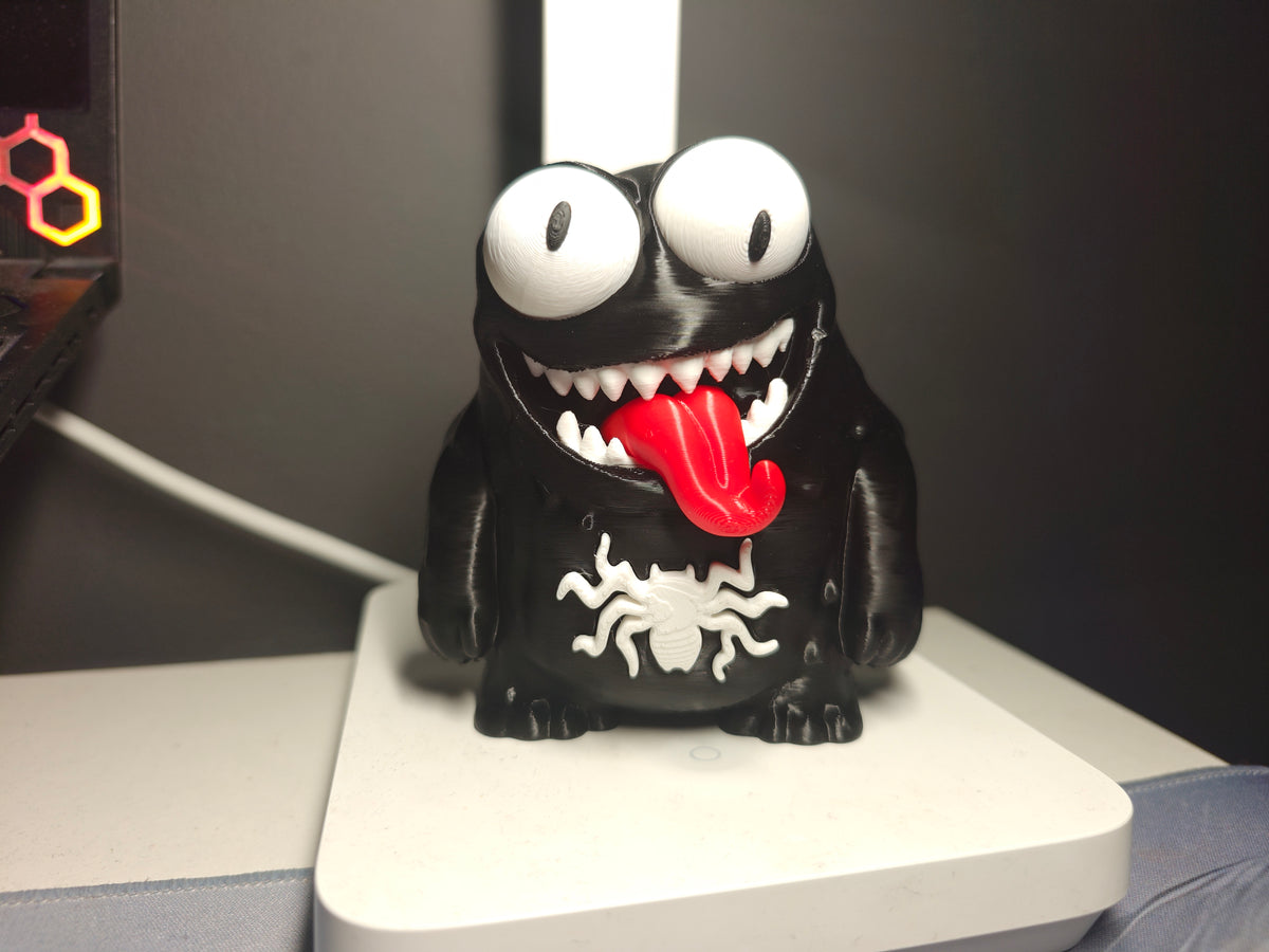 Black Symbiote Monster Googly Eyes SnapCharm™ Character