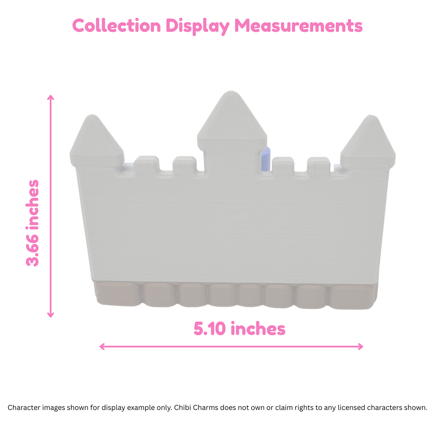 Chibi SnapCharm™ Standard Castle Collection Display Stand