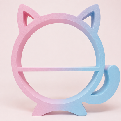 Round Cat Tabletop Display Shelf