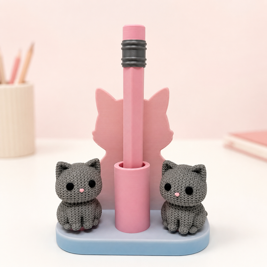 Chibi SnapCharm™ Cat Collection Display Stand