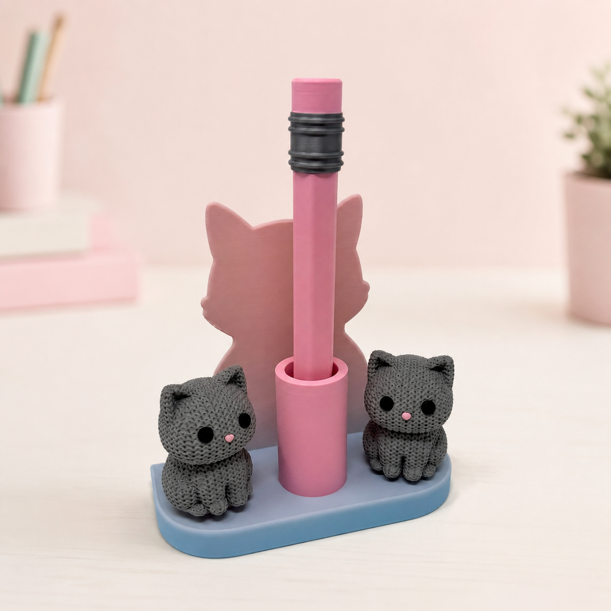 Chibi SnapCharm™ Cat Collection Display Stand