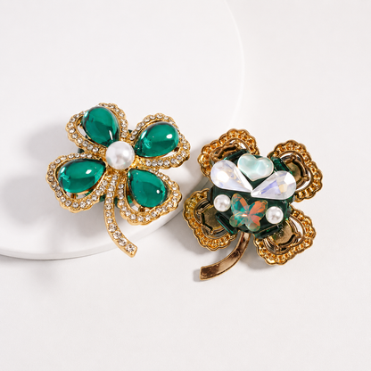 Four Leaf Clover Signature Bead Charm – 37 × 44mm (Gold or Silver Available)