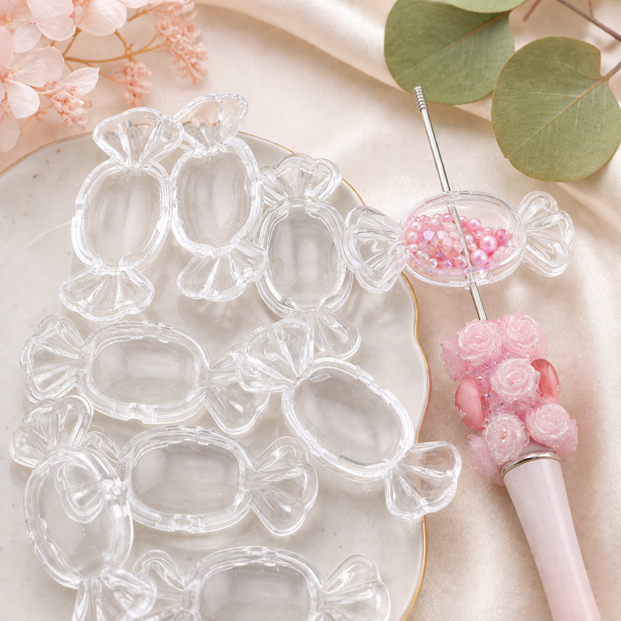 Candy Shaker Base Beads – 51mm (5 Complete Sets)