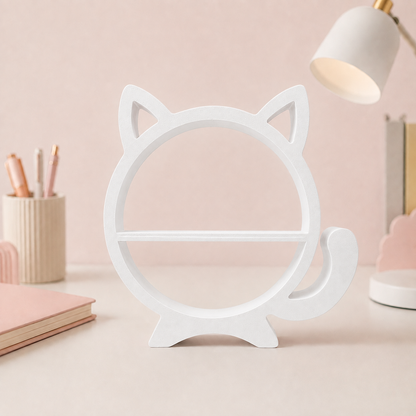 Round Cat Tabletop Display Shelf