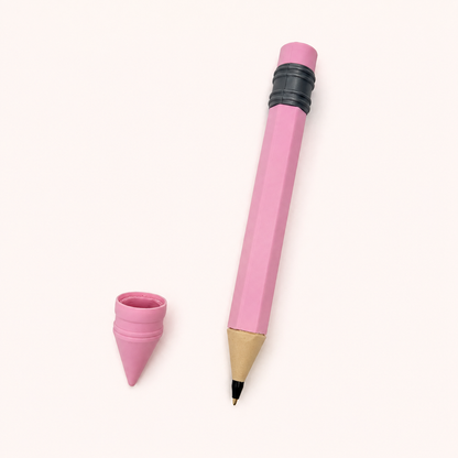 Chibi SnapCharm™ Jumbo Pencil Pen – Sakura Pink Pencil Design