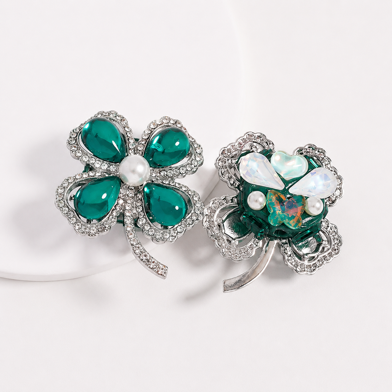 Four Leaf Clover Signature Bead Charm – 37 × 44mm (Gold or Silver Available)