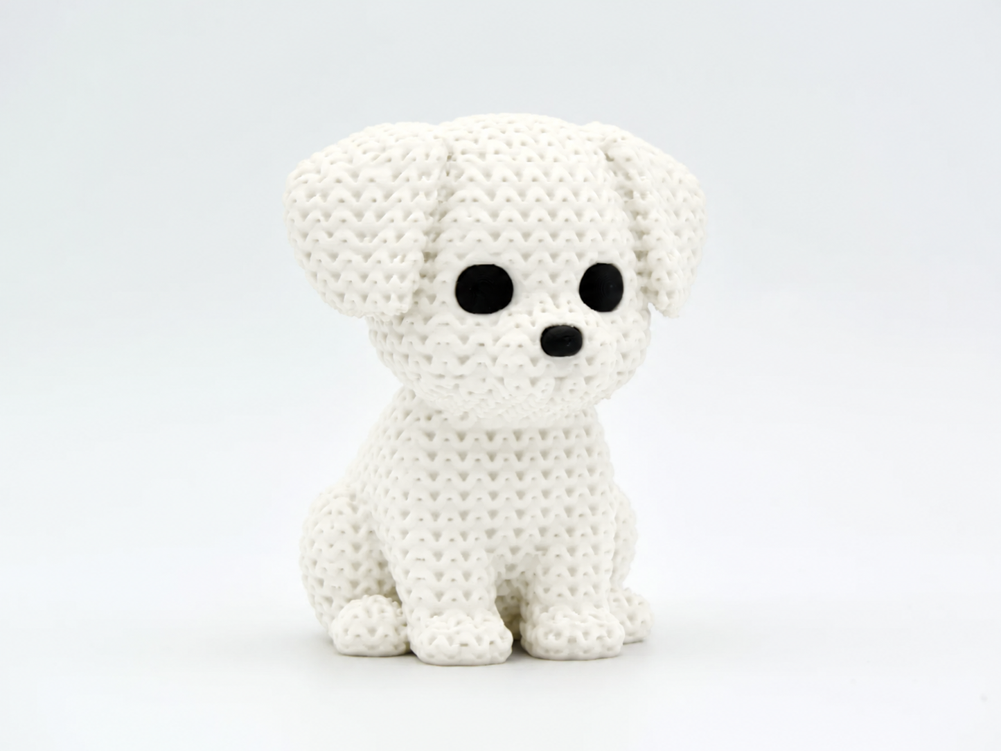 Knitted Dog Topkinz™ | Chibi SnapCharm™ Character