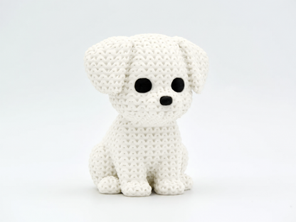 Knitted Dog Topkinz™ | Chibi SnapCharm™ Character