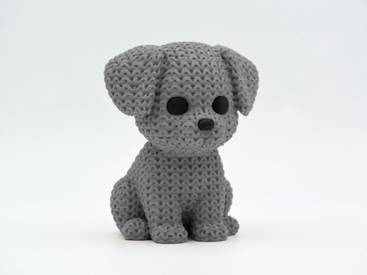 Knitted Dog Topkinz™ | Chibi SnapCharm™ Character
