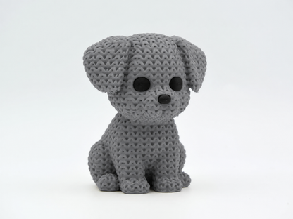 Knitted Dog Topkinz™ | Chibi SnapCharm™ Character