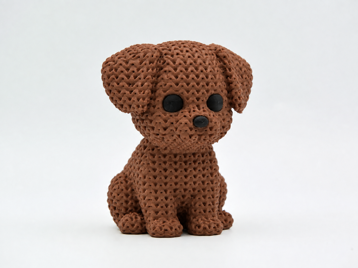 Knitted Dog Topkinz™ | Chibi SnapCharm™ Character