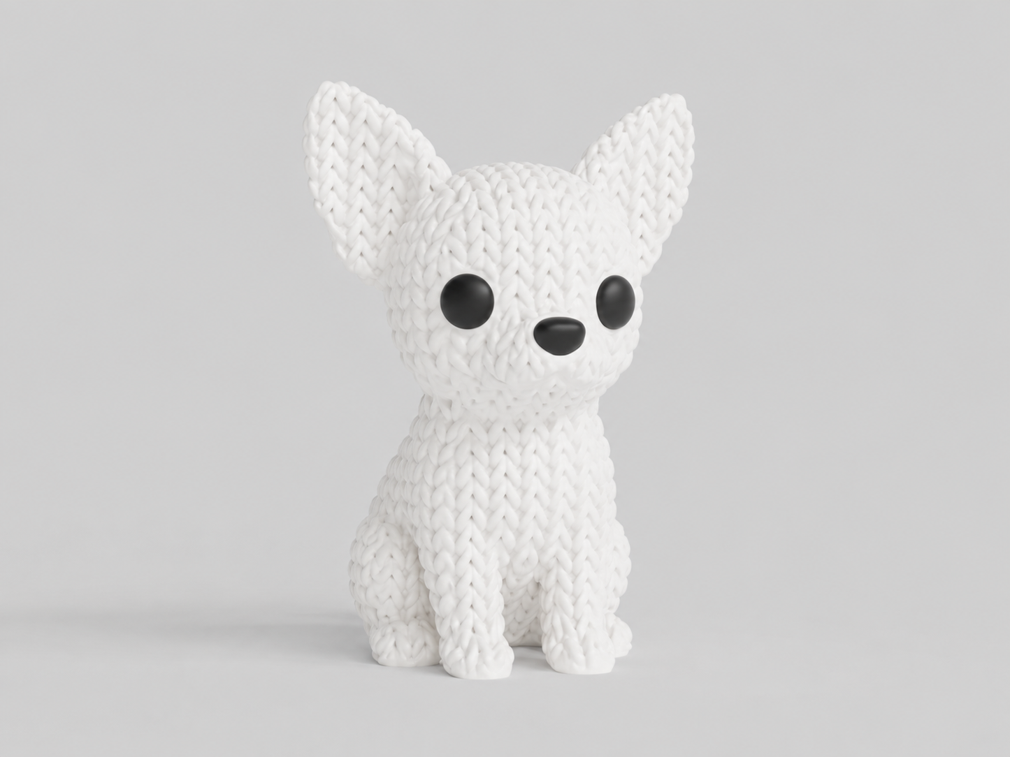 Knitted Chihuahua Dog Topkinz™ | Chibi SnapCharm™ Character