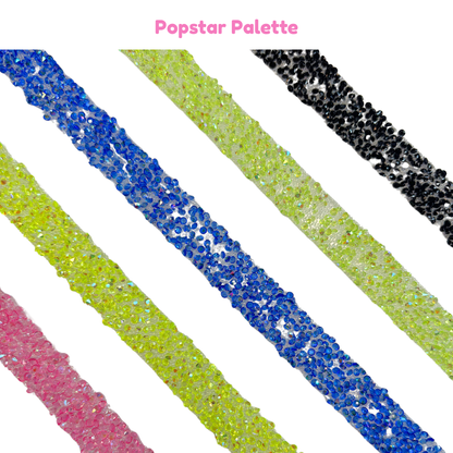 Sugar Rhinestone Creation Tape Palette – Pre-Stoned Tape Strips (4 Palette Options)