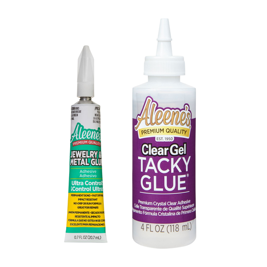 Aleene’s Creator Glue Bundle – Jewelry & Metal Glue + Clear Gel Tacky Glue