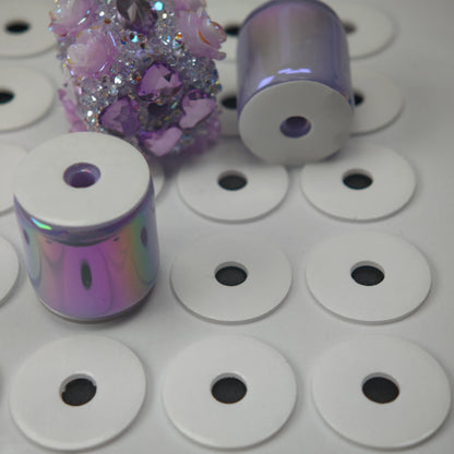 Pre-Cut Circular Double-Sided Tape Rings – 10mm/15mm/20mm (50-Piece Sheet)