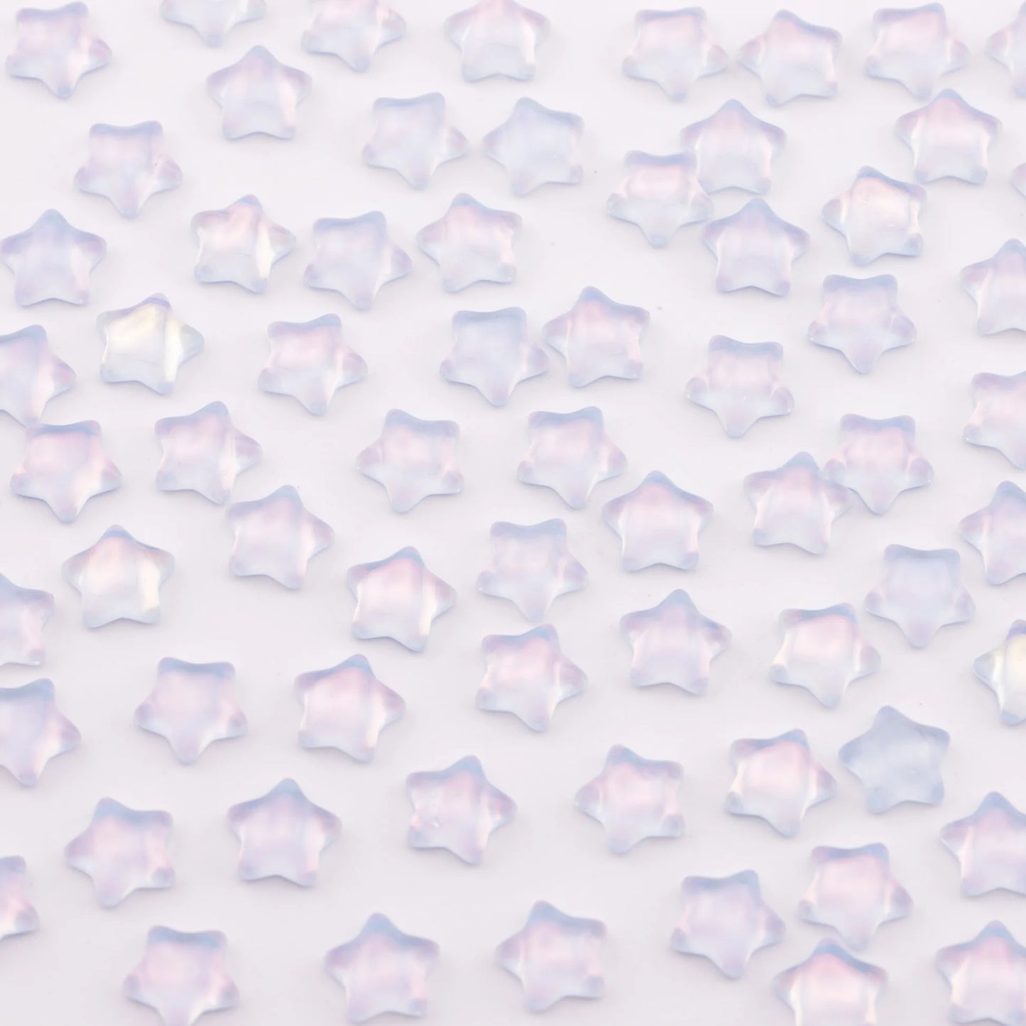 Star Mocha Crystal Charms – 7.5mm Flat Base (50-Piece Pack, 3 Colors Available)