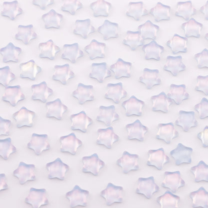 Star Mocha Crystal Charms – 7.5mm Flat Base (50-Piece Pack, 3 Colors Available)