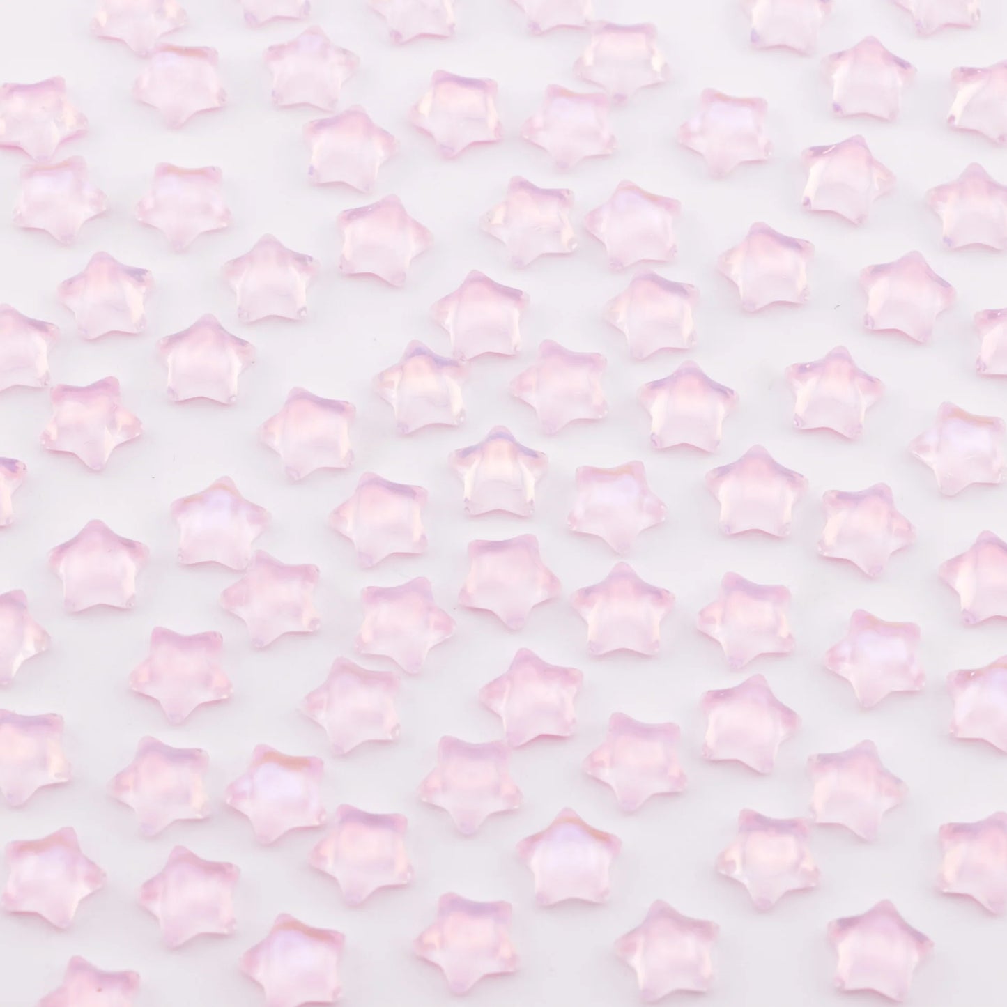 Star Mocha Crystal Charms – 7.5mm Flat Base (50-Piece Pack, 3 Colors Available)