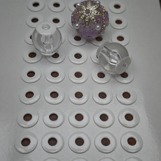 Pre-Cut Circular Double-Sided Tape Rings – 10mm (50-Piece Sheet)