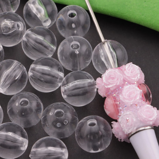 Clear Round Base Beads – 16mm (10-Piece Set)