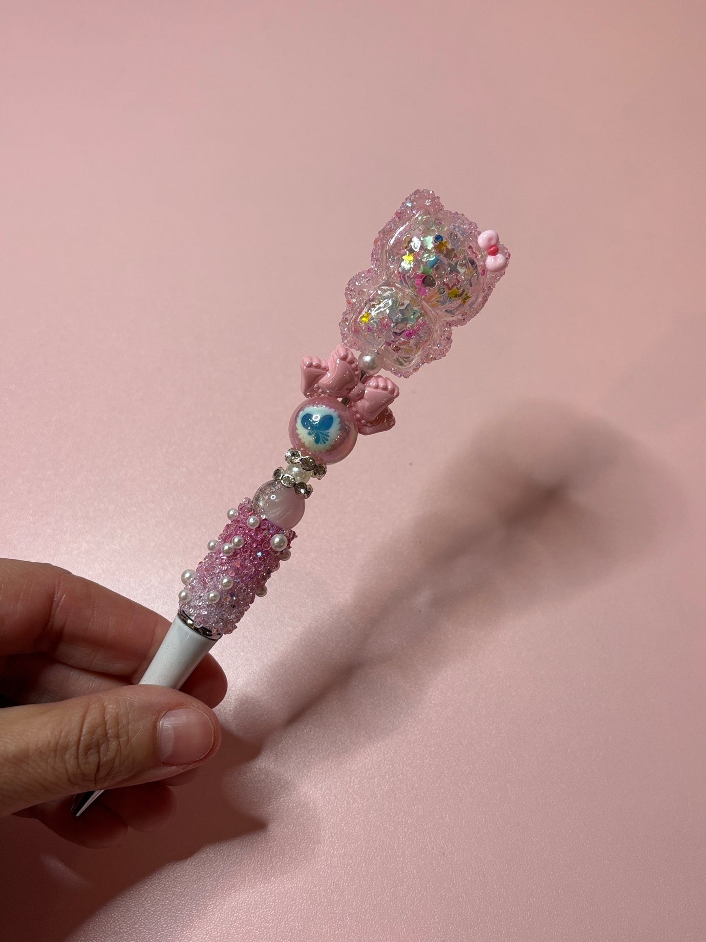 Clear Cat Shaker Base Beads – 35 × 22mm (5-Piece Set)