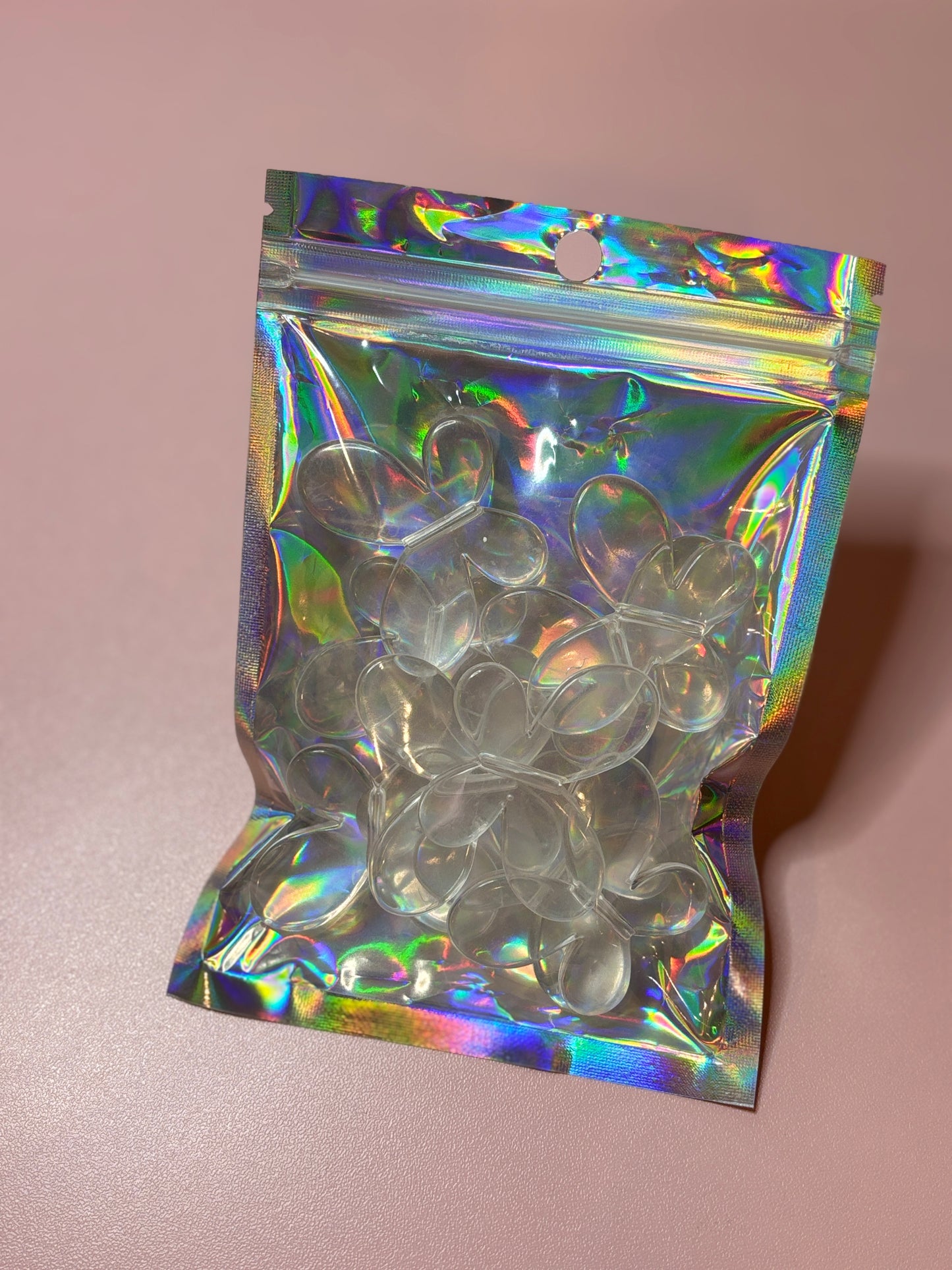 Large Clear Butterfly Acrylic Beads – 45 mm - (10 Pack)