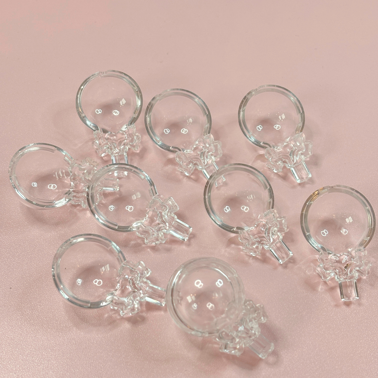 Heart Lollipop Shaker Base Beads – 30mm (5-Piece Set)