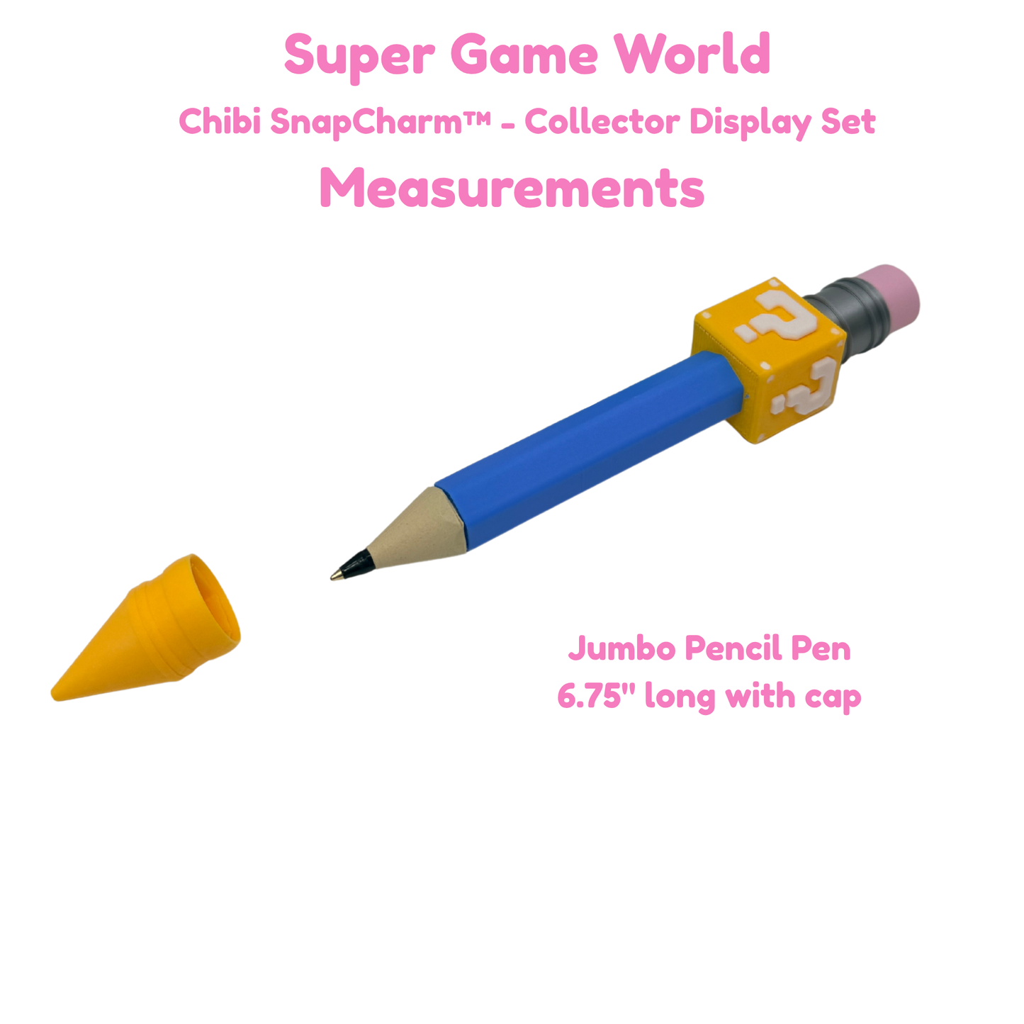 Super Game World Blue Jumbo Pencil Pen with Question Box