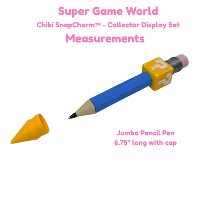 Super Game World Blue Jumbo Pencil Pen with Question Box