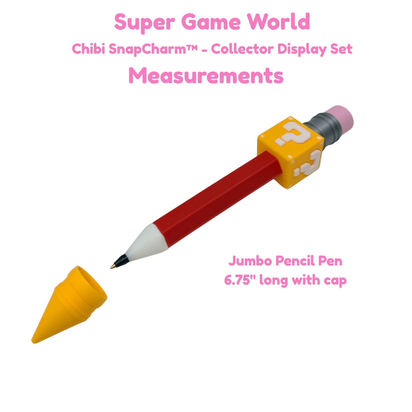 Super Game World Red Jumbo Pencil Pen with Question Box