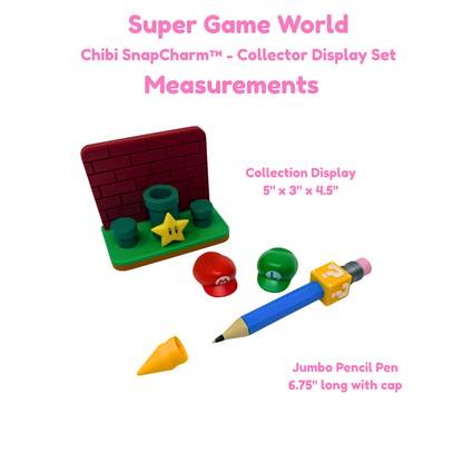 Super Game World Classic Brick Duo Display Set with Jumbo Pencil Pen