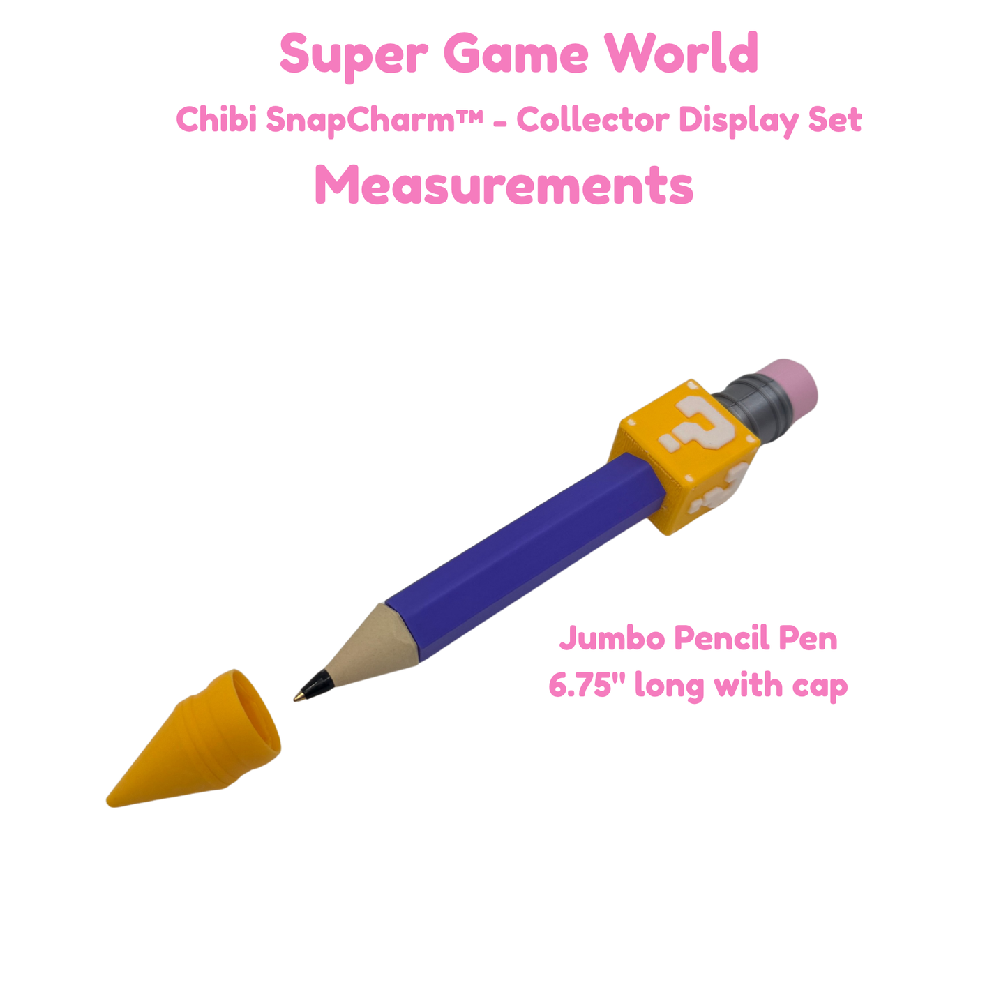Super Game World Purple Jumbo Pencil Pen with Question Box
