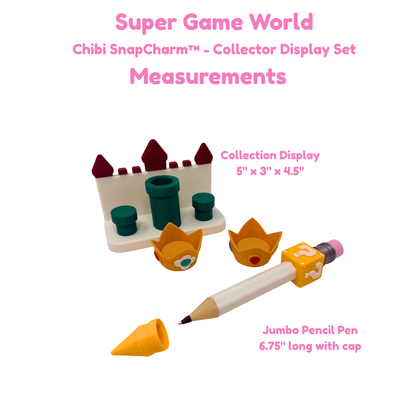Super Game World Princess Castle Duo Display Set with Jumbo Pencil Pen
