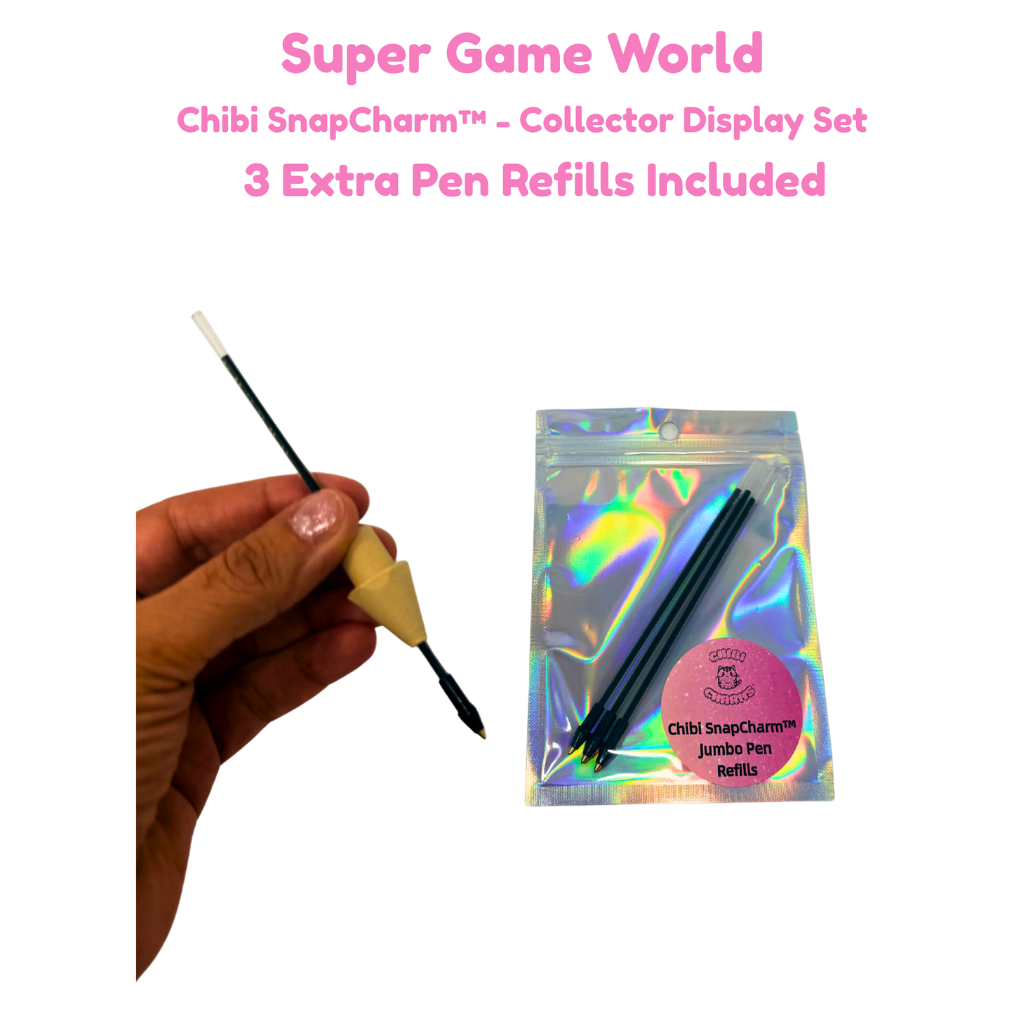 Super Game World Firepower Brick Duo Display Set with Jumbo Pencil Pen