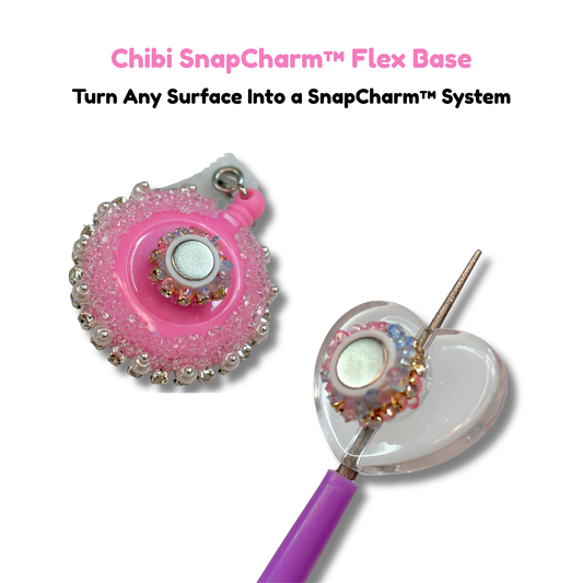 Chibi SnapCharm™ Flex Base – Magnetic Flat Mount System (5 / 10 / 20 Pack)
